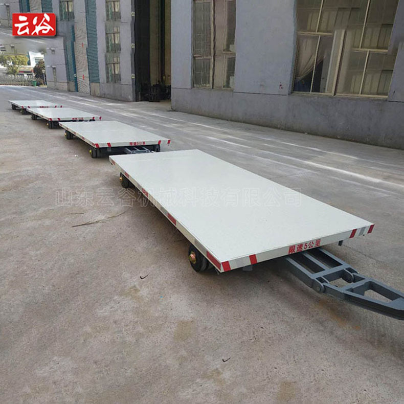 高效運(yùn)輸解決方案 3噸低底盤(pán)平板拖車(chē)叉車(chē)牽引后掛四輪同軌跡平板車(chē)詳解